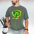 Baseball St Patricks Day Carnival Party Ice Cream Drip Boys Men's Comfort Colors T-Shirt Moss Baseball St Patricks Day Carnival Party Ice Cream Drip Boys Men's Comfort Colors T-Shirt Moss