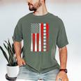 Baseball USA Flag Baseball Lover Baseball Dad Men's Comfort Colors T-Shirt Moss Baseball USA Flag Baseball Lover Baseball Dad Men's Comfort Colors T-Shirt Moss
