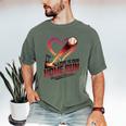 Baseball Valentine Love Is Our Home Run Apparel Men's Comfort Colors T-Shirt Moss