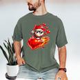 Baseball Valentine's Day Drip Ice Cream Team Men's Comfort Colors T-Shirt Moss Baseball Valentine's Day Drip Ice Cream Team Men's Comfort Colors T-Shirt Moss