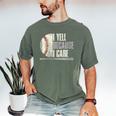 Baseball I Yell Because I Care Baseball Dads Birthday Men's Comfort Colors T-Shirt Moss Baseball I Yell Because I Care Baseball Dads Birthday Men's Comfort Colors T-Shirt Moss