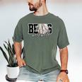 Bears Baseball Mom Game Day School Spirit Bear Pride Men's Comfort Colors T-Shirt Moss Bears Baseball Mom Game Day School Spirit Bear Pride Men's Comfort Colors T-Shirt Moss
