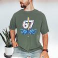 Blue Camo Baseball 67 Six Seven Camo Ice Cream Drip Boy Teen Men's Comfort Colors T-Shirt Moss Blue Camo Baseball 67 Six Seven Camo Ice Cream Drip Boy Teen Men's Comfort Colors T-Shirt Moss