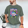 Bruh Baseball Drip Boys Youth Ice Cream Dripping Baseball Men's Comfort Colors T-Shirt Moss Bruh Baseball Drip Boys Youth Ice Cream Dripping Baseball Men's Comfort Colors T-Shirt Moss