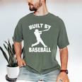 Built By Baseball Baseball For Men Women Boys Players Men's Comfort Colors T-Shirt Moss Built By Baseball Baseball For Men Women Boys Players Men's Comfort Colors T-Shirt Moss