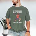 If You Can’t Handle Lacrosse Then Go Play Baseball Men's Comfort Colors T-Shirt Moss