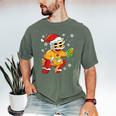 Christmas Gingerbread Man Baseball Player Catcher Men's Comfort Colors T-Shirt Moss Christmas Gingerbread Man Baseball Player Catcher Men's Comfort Colors T-Shirt Moss