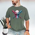 Cool Baseball Ice Cream Dripping Baseball Dad Baseball Lover Men's Comfort Colors T-Shirt Moss Cool Baseball Ice Cream Dripping Baseball Dad Baseball Lover Men's Comfort Colors T-Shirt Moss