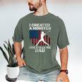 I Created Monster She Calls Me Dad Baseball Dad Men's Comfort Colors T-Shirt Moss I Created Monster She Calls Me Dad Baseball Dad Men's Comfort Colors T-Shirt Moss