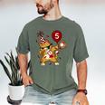 Dabbing Cool Cat Baseball 5th Birthday Men's Comfort Colors T-Shirt Moss Dabbing Cool Cat Baseball 5th Birthday Men's Comfort Colors T-Shirt Moss