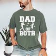 Dad Of Both Gymnastics Baseball Dad Men's Comfort Colors T-Shirt Moss Dad Of Both Gymnastics Baseball Dad Men's Comfort Colors T-Shirt Moss
