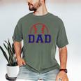 Dad Of Rookie 1st Birthday Baseball Boy Family Matching Men's Comfort Colors T-Shirt Moss Dad Of Rookie 1st Birthday Baseball Boy Family Matching Men's Comfort Colors T-Shirt Moss