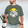 Dadeo Of Ballers Softball Baseball Dad Men's Comfort Colors T-Shirt Moss Dadeo Of Ballers Softball Baseball Dad Men's Comfort Colors T-Shirt Moss