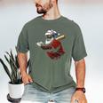 Dominican Republic Santa Christmas Baseball Beisbol Men's Comfort Colors T-Shirt Moss Dominican Republic Santa Christmas Baseball Beisbol Men's Comfort Colors T-Shirt Moss