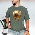 Dripping Gold Drip Baseball Game Day Player Coach Baller Men's Comfort Colors T-Shirt Moss Dripping Gold Drip Baseball Game Day Player Coach Baller Men's Comfort Colors T-Shirt Moss