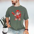 Drippy Baseball Mascot Valentine Heart Glasses Cartoon Men's Comfort Colors T-Shirt Moss Drippy Baseball Mascot Valentine Heart Glasses Cartoon Men's Comfort Colors T-Shirt Moss