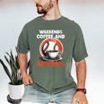 Fathers Day Baseball Dad Parent Men's Comfort Colors T-Shirt Moss