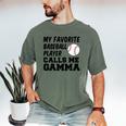 My Favorite Baseball Player Calls Me Gamma Men's Comfort Colors T-Shirt Moss My Favorite Baseball Player Calls Me Gamma Men's Comfort Colors T-Shirt Moss