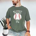 My Favorite Baseball Player Calls Me Pa Baseball Dads Men's Comfort Colors T-Shirt Moss My Favorite Baseball Player Calls Me Pa Baseball Dads Men's Comfort Colors T-Shirt Moss