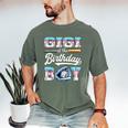 Gigi Of The Birthday Boy Baseball Ice Cream Drip Matching Men's Comfort Colors T-Shirt Moss Gigi Of The Birthday Boy Baseball Ice Cream Drip Matching Men's Comfort Colors T-Shirt Moss