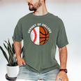 Granny Of Ballers Baseball Basketball Grandma Granny Men's Comfort Colors T-Shirt Moss Granny Of Ballers Baseball Basketball Grandma Granny Men's Comfort Colors T-Shirt Moss