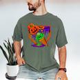 Halloween Baseball Ice Cream Drip Boys Girls Youth Men's Comfort Colors T-Shirt Moss Halloween Baseball Ice Cream Drip Boys Girls Youth Men's Comfort Colors T-Shirt Moss