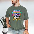 Happy 6733 Days Of School Baseball Drip 100th Day Of School Men's Comfort Colors T-Shirt Moss Happy 6733 Days Of School Baseball Drip 100th Day Of School Men's Comfort Colors T-Shirt Moss
