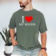 I Heart My Wawa Raglan Baseball Tee Men's Comfort Colors T-Shirt Moss I Heart My Wawa Raglan Baseball Tee Men's Comfort Colors T-Shirt Moss