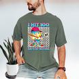 I Hit 100 Days Of School 67 Drip Baseball Boys Kids Men's Comfort Colors T-Shirt Moss