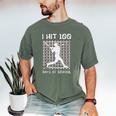 I Hit 100 Days Of School Baseball Player 100th Day Boys Kids Men's Comfort Colors T-Shirt Moss I Hit 100 Days Of School Baseball Player 100th Day Boys Kids Men's Comfort Colors T-Shirt Moss