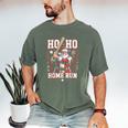 Ho Ho Home Run Baseball Christmas Holiday Sports Santa Men's Comfort Colors T-Shirt Moss Ho Ho Home Run Baseball Christmas Holiday Sports Santa Men's Comfort Colors T-Shirt Moss
