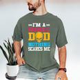 I'm A Baseball Dad Nothing Scares Me Softball Player Men's Comfort Colors T-Shirt Moss I'm A Baseball Dad Nothing Scares Me Softball Player Men's Comfort Colors T-Shirt Moss