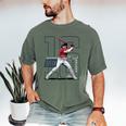Jarren Duran Boston MLB Baseball Players MLBJDU202M Men's Comfort Colors T-Shirt Moss
