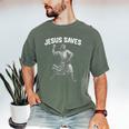 Jesus Saves Shirt Religious Christian Faith Baseball Men's Comfort Colors T-Shirt Moss Jesus Saves Shirt Religious Christian Faith Baseball Men's Comfort Colors T-Shirt Moss