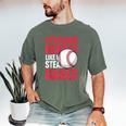 Kids Stealing Hearts Like I Steal Bases Cute Baseball Boys Men's Comfort Colors T-Shirt Moss Kids Stealing Hearts Like I Steal Bases Cute Baseball Boys Men's Comfort Colors T-Shirt Moss