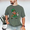 Leprechaun Baseball St Patricks Day Saint Pattys Men Boys Men's Comfort Colors T-Shirt Moss