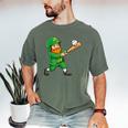 Leprechaun Playing Baseball St Patricks Day Men Boys Kids Men's Comfort Colors T-Shirt Moss Leprechaun Playing Baseball St Patricks Day Men Boys Kids Men's Comfort Colors T-Shirt Moss
