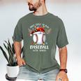 Most Likely To Play Baseball With Santa Christmas Xmas Men's Comfort Colors T-Shirt Moss Most Likely To Play Baseball With Santa Christmas Xmas Men's Comfort Colors T-Shirt Moss