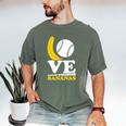 Love Bananas Banana Baseball Men's Comfort Colors T-Shirt Moss Love Bananas Banana Baseball Men's Comfort Colors T-Shirt Moss