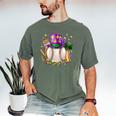 Mardi Gras Baseball Jester Hat Fleur De Lis Boys Girls Kids Men's Comfort Colors T-Shirt Moss Mardi Gras Baseball Jester Hat Fleur De Lis Boys Girls Kids Men's Comfort Colors T-Shirt Moss