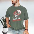 Mask On Fear Gone Baseball Catcher Softball Men's Comfort Colors T-Shirt Moss