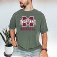 Mississippi State Baseball Bulldogs NCAA MS16 Men's Comfort Colors T-Shirt Moss Mississippi State Baseball Bulldogs NCAA MS16 Men's Comfort Colors T-Shirt Moss