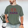 Mom Of Rookie 1st Birthday Baseball Boy Family Matching Men's Comfort Colors T-Shirt Moss Mom Of Rookie 1st Birthday Baseball Boy Family Matching Men's Comfort Colors T-Shirt Moss