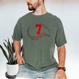 Number 7 Years Baseball 7TH Birthday Men's Comfort Colors T-Shirt Moss Number 7 Years Baseball 7TH Birthday Men's Comfort Colors T-Shirt Moss