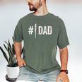 Number One Baseball Dad For Father's Day Daddy Coach Men's Comfort Colors T-Shirt Moss