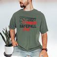 One Proud Baseball Dad Sporty Humor Men's Comfort Colors T-Shirt Moss
