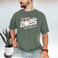 Proud Stepdad Of A 2025 Senior Baseball Dad Graduation Men's Comfort Colors T-Shirt Moss