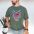 Respect The Drip Baseball American Flag Ice Cream Drip Youth Men's Comfort Colors T-Shirt Moss Respect The Drip Baseball American Flag Ice Cream Drip Youth Men's Comfort Colors T-Shirt Moss