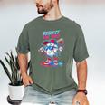 Respect The Drip Baseball Bat Sunglasses Mascot Men's Comfort Colors T-Shirt Moss Respect The Drip Baseball Bat Sunglasses Mascot Men's Comfort Colors T-Shirt Moss
