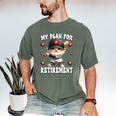 Retired Baseball Dad Coach Gnome For Baseball Retirement Premium Tri-Blend Men's Comfort Colors T-Shirt Moss